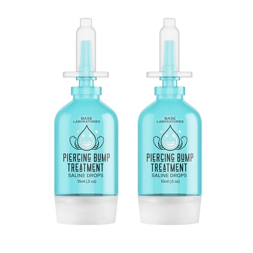 Base Labs Piercing Bump Treatment Saline Drops NonGreasy Keloid Bump