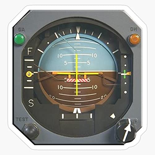 MAGNET FLIGHT. AIRCRAFT INSTRUMENTS. Aircraft Attitude Indicator Instrument. Magnet Vinyl Magnetic Sticker Size 5
