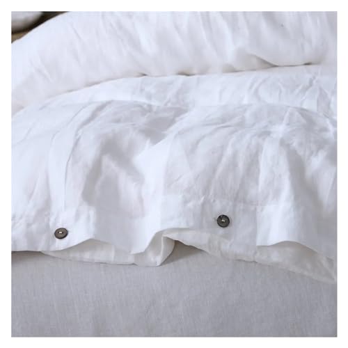 Funda nórdica de lino francés para camas Queen que transforma tu habitación en un oasis 4