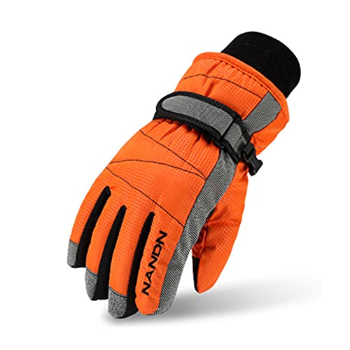 Gogokids Guantes de Esquí para Niños Mujeres Hombres - Guantes de Snowboard Impermeable, Guantes de Invierno Estilo Padre e Hijo Guantes Deportivos, M Cover