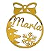 Pack de 4 bolas de Navidad personalizadas para árbol. Adornos navideños originales.
