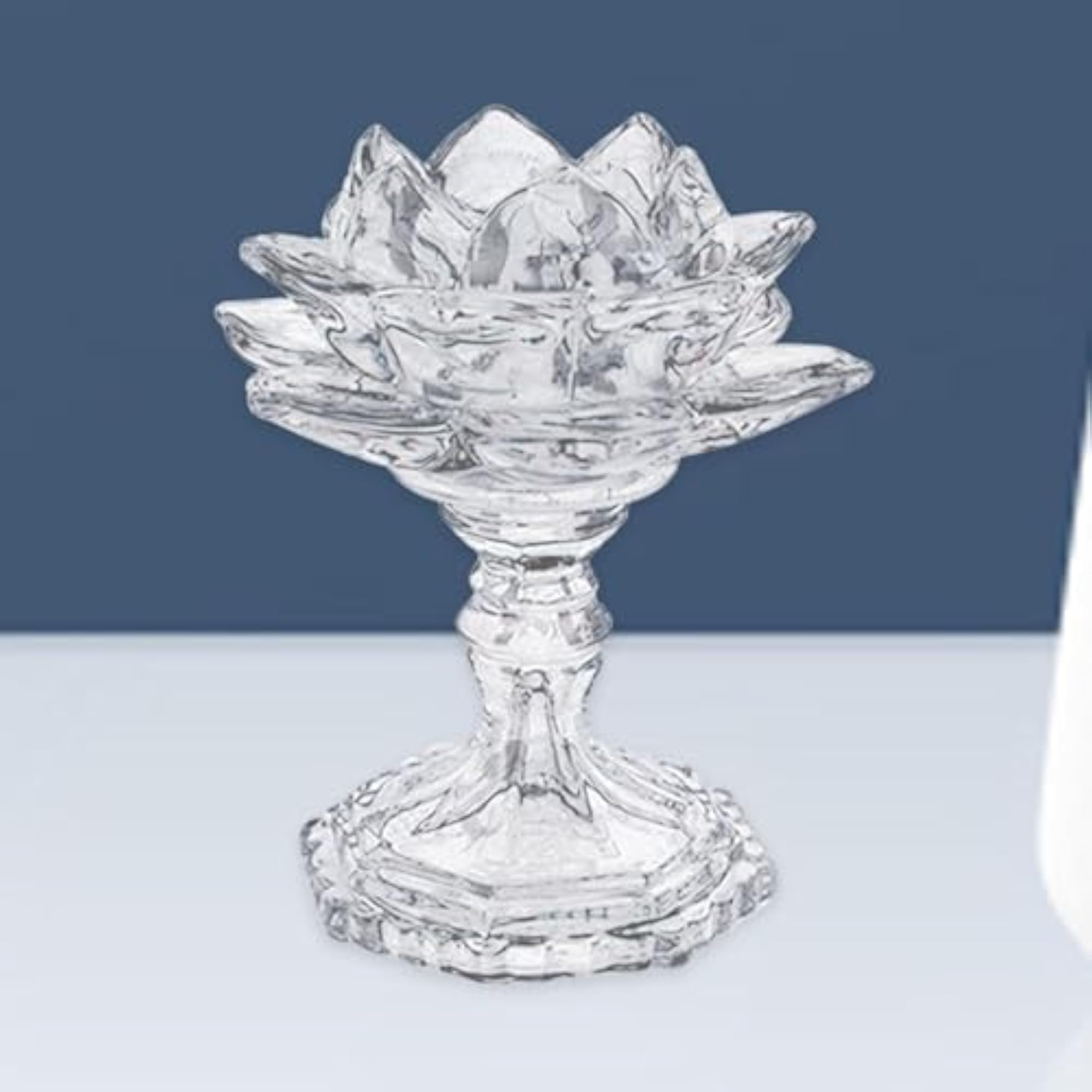 Clear Tea Light Holder Ornament for Table Christmas