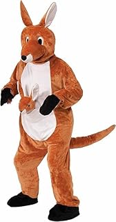 Plush kangaroo Mascot Costume Roo Outfit Animal Character Suit Adult