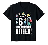 Kinder 6. Geburtstag Jungen 6 Jahre Ritter Geburtstags T-Shirt