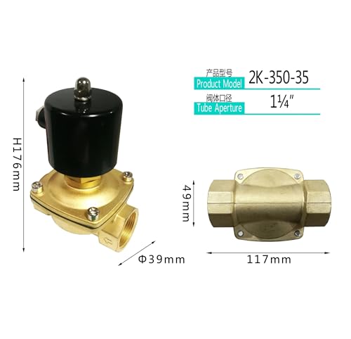 Électrovanne 220V DN35 pour stopper les fuites d'eau et de pression d'air