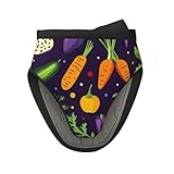 Manoplas de horno de zanahoria, cebolla y limón, mini guantes de horno, accesorios de cocina, guantes de horno de silicona, guantes resistentes al calor