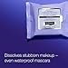 Neutrogena Night Calming Cleansing Makeup Remover Face Wipes, Disposable Nighttime Facial Towelettes to Remove Dirt, Oil, Makeup & Waterproof Mascara, Alcohol-Free, 25 ct