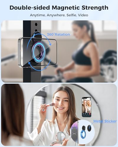 Image of SUPERONE Dual-Sided Magnetic Ring Holder, Colorful Gym Phone Grip Kickstand