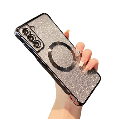 Coque Samsung S21 Plus paillettes compatible MagSafe antichoc protège votre téléphone des chutes