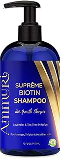 Biotin DHT Blocker Anti Dandruff Hair Growth Shampoo | Hair Thinning Shampoo | Itchy Scalp Shampoo - Hair Loss Treatment Thickening Shampoo for Women & Men - Biotin for Support Hair Growth - 473 ml