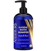 Ammuri Shampooing à la biotine pour la chute des cheveux - Shampooing naturel contre la chute des...