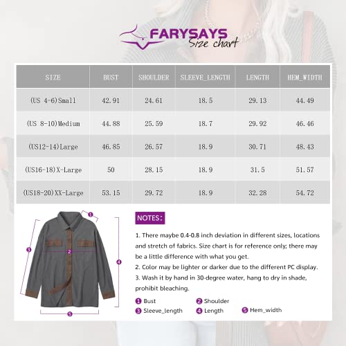 Farysays Womens Oversized Waffle Knit Shacket Long Sleeve Button Down Shirts Cute Boyfriend Tops For Teen Girls Dusty Pink Small #TOP5