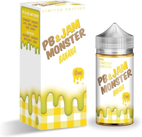 PB&JamMonster VAPE�p���L�b�h �d�q�^�o�R �j�R�`���Ȃ� (100ml, BANANA)