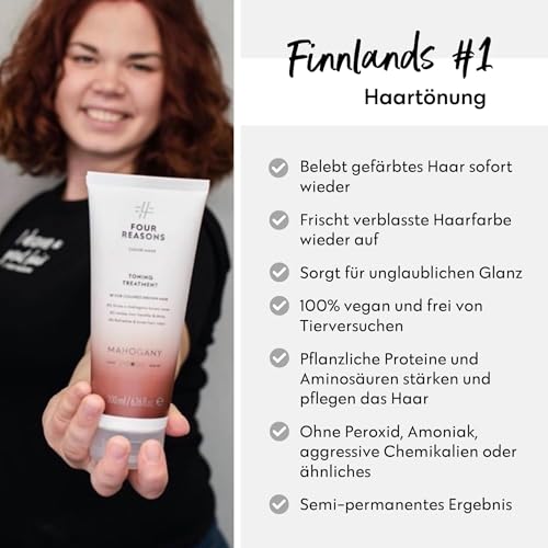 Haartönung Four Reasons Conditioner Mahagoni Natürliche Spülung