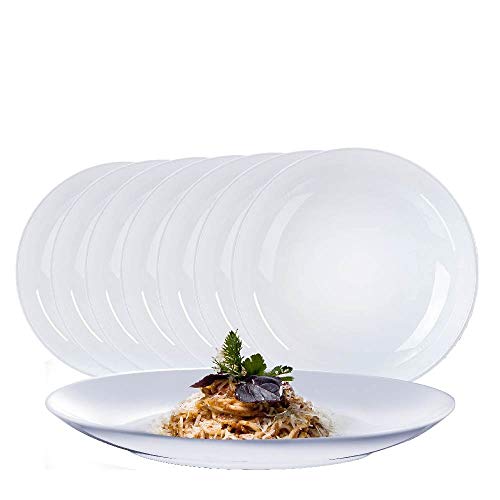 Jogo de Pratos Raso Porcelana Alemã Jantar 27cm 8 pcs