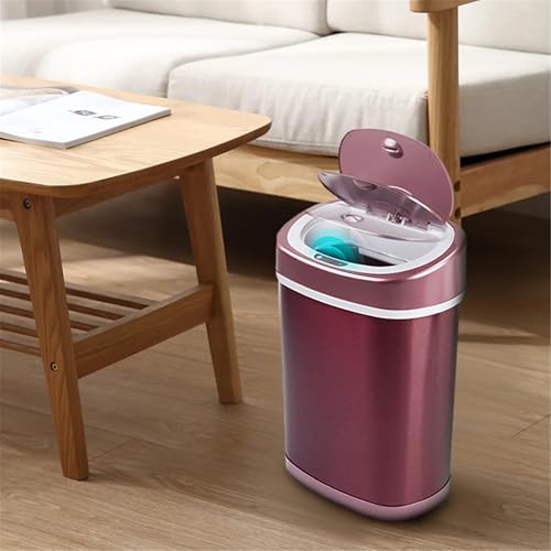 Caneca de basura rectangular acero inox 15L tacto miniatura 6