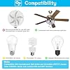 Universal Ceiling Fan Remote Control Kit, Wall Remote Switch with Light Dimmer and 3 Speeds, Replacement for Hunter Hampton Bay Harbor Breeze, Include Wall Switch, Remote Control and Receiver