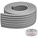 Paraspigoli per Bordo, Protezione Spigoli e Angoli, Bordi Bambini Antiurto, Paraspigoli Angolari in Gomma Corner Guard con Nastro Biadesivo per Neonati Bambino 2m x 80mm x 8mm (Grigio)
