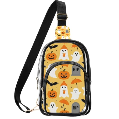 Bolso cruzado transparente impermeable y ligero para actividades al aire libre