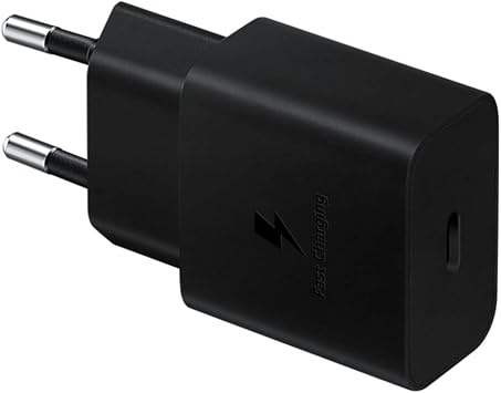 Samsung Hızlı Şarj Adaptörü (USB Type-C 15 Watt) EP-T1510 Veri Kablosu ile | Orijinal Samsung 15 W Şarj Cihazı, USB-C Bağlantı Noktası, Kablo Dahil