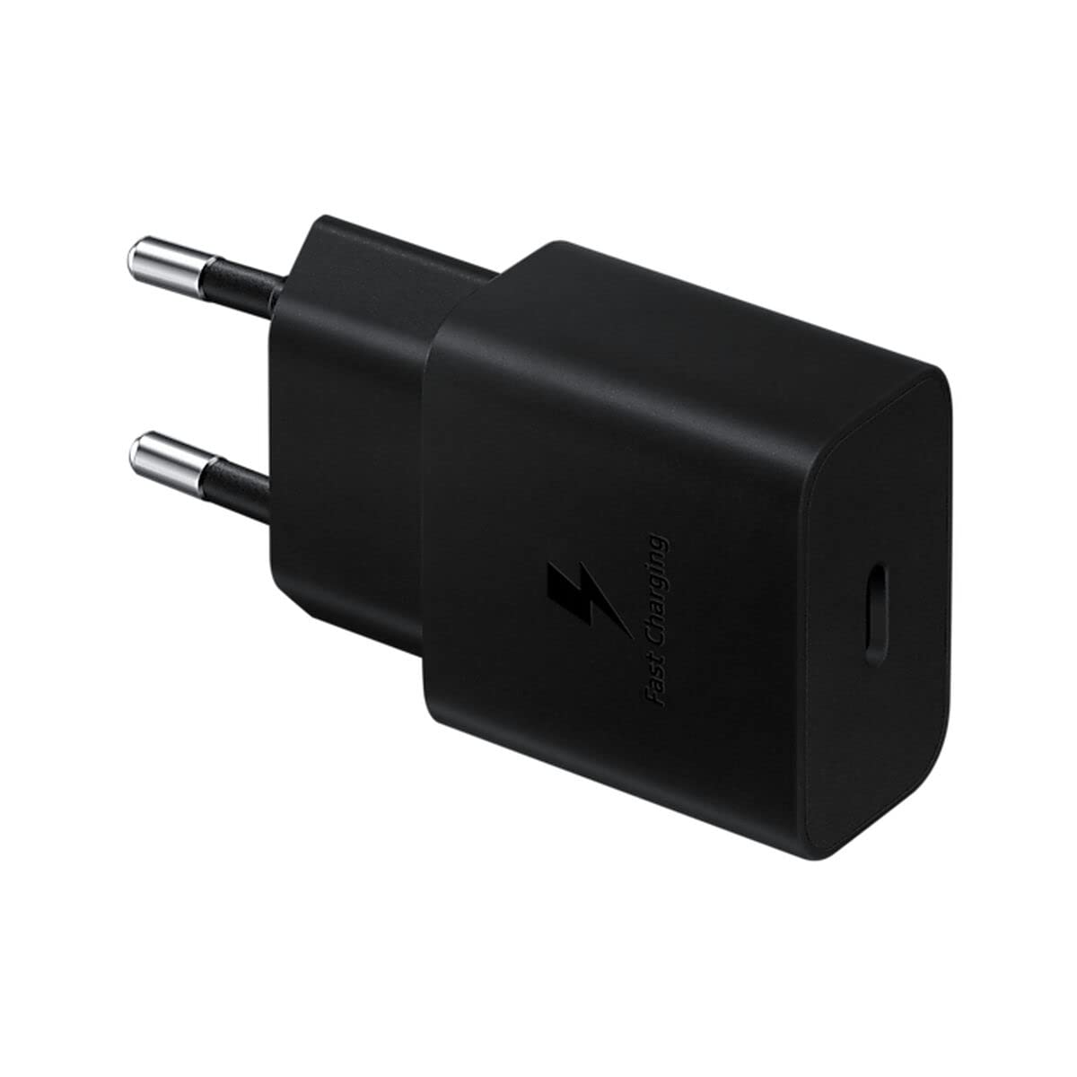 Samsung 15-Watt USB-C Schnellladeadapter mit USB-C Kabel (Schwarz)
