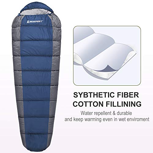 Bessport Sacco a Pelo Mummia Portatile e