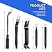 Bawkars 5 PCS Auto Trim Removal Tool Kit, No-Scratch Plastic Pry Tool Set, Plastic Car Trim Removal Tool Kit, Universal for Car Door Panel Clip Dashboard Audio Radio Dismantle (Black)​
