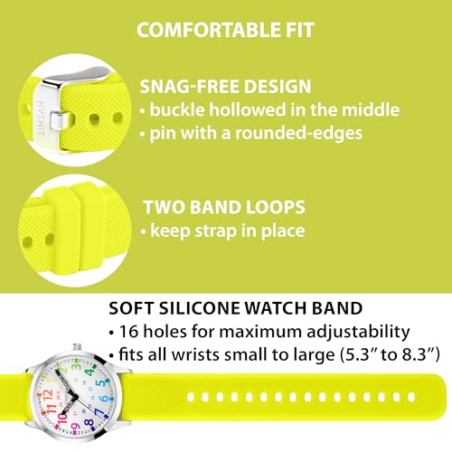 Image of Kids Analog Watch, Learning Watch for Kids 8-12, Waterproof Time Teacher Watches for Boys Ages 5-7 6-8, Easy to Read Educational Girls Watches Ages 8-12, Great Gift Boys Girls Year 4-12 Old Waterproof