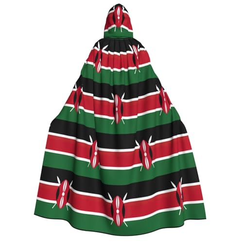 Cape drapeau Kenya homme pour Halloween et costume de magicien médiéval
