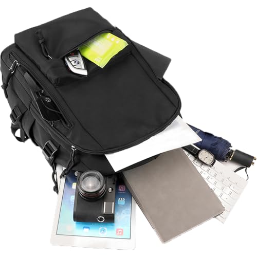 Casual Laptop Backpack for Men and Women, Commuter Backpack, Gym, Travel, Sports, Work, Book Bag, Business Black Backpack, Lightweight Back Pack, Waterproof, 30L.4