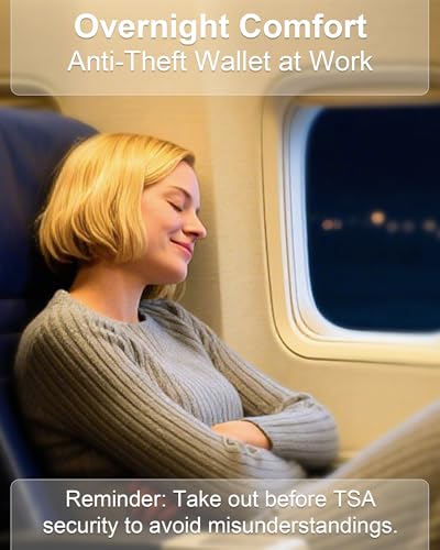 Bamneat RFID-Blocking Travel Bra Wallet, Hidden Money Pouch with Adjustable Elastic Strap, Ideal Secret Pocket Protect Your Credit Cards Cash Valuables - Thumbnail 3