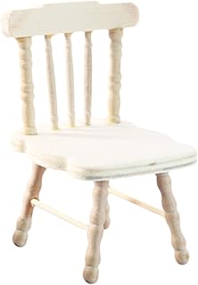 Toddmomy Cadeira De Bisque De Madeira Maciça Cadeiras De Móveis De Bebê Para Crianças Mini Brinquedos Brinquedos De Madeira Para Crianças Cadeira De Brinquedo De Bebê Cadeira Em Miniatura