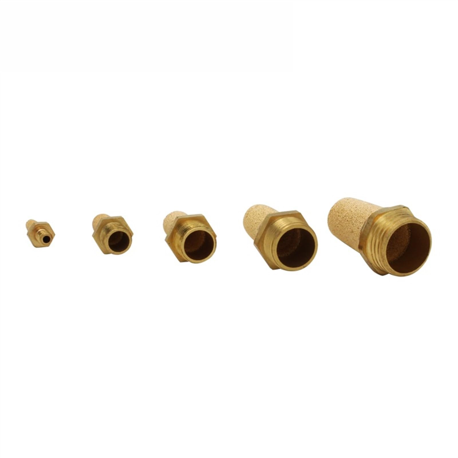 Raccord pour silencieux pneumatique, Silencieux d'échappement pneumatique BSL, 10 pièces/lot, raccord de filtre bruit, connecteur réducteur(BSL04)