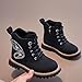 Girls Ankle Boots Waterproof High Top Thick Leather Lace Up Boot Fashion Thick Soft Flat Fashion Shoe
