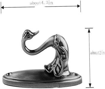 Miniatura 3 de Byrub Swan Art - Gancho de metal de aleación de zinc, gancho multiusos para colgar en la pared, para cortina, gancho trasero, estante de secado