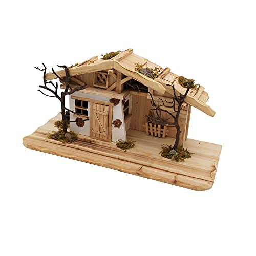 Geschenkestadl Holzhaus 45 cm Haus Modellhaus Krippe