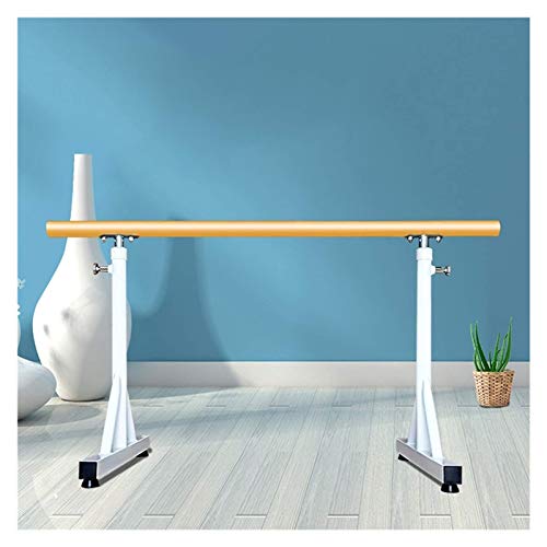 Barre de ballet légère et ajustable blanche de 1,5 m pour postures de danse