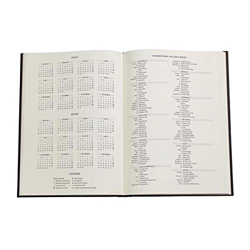 Lot Agenda Français Civil 2023 Paperblanks "Chroniques Turquoises" Ultra Vertical 1 Semaine Sur - View #13