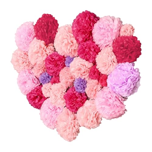 BSITSSS 16 Piezas Redonda Flores de Papel, Multicolor Flores Papel, Flore Grandes Depapel para Cumpleaños, Graduaciones, Baby Showers, Bodas y Carnaval