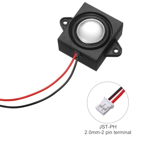 Altavoces de 3W 4 ohmios uxcell con conector JST-PH2.0 para mini proyectos electrónicos 3