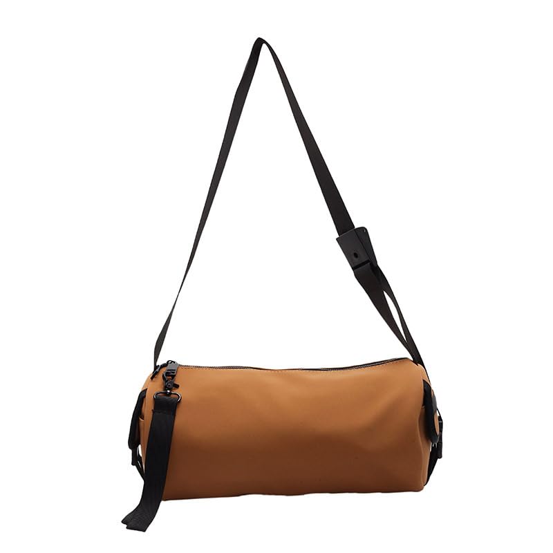 Crossbody Duffel Shoulder Purse Large Capacity Casual Sports Style Barrel Design Versatile Lightweight Travel Use