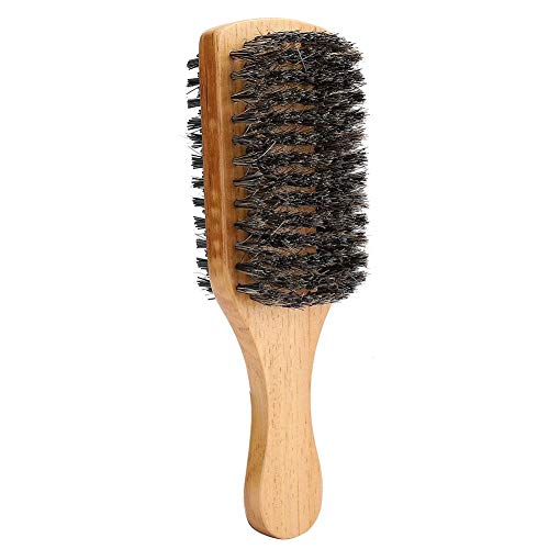 Double-Sided Beard Brush, Men's Hair Brush And Facial Brush For Beard Care, Bristless And Nylon Mustache Comb With Wooden Handle For Men Use(1#) #TOP6