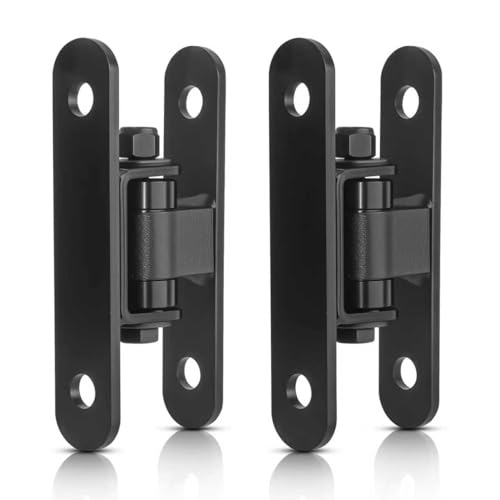 NouraVita Heavy Duty Gate Hinges with Sealed Bearing Bolt or Weld onto Gate and Post for Large Heavy Driveway Gates Up to 1100 Pounds