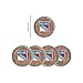 FOCO New York Rangers NHL 5 Pack Barrel Coasters