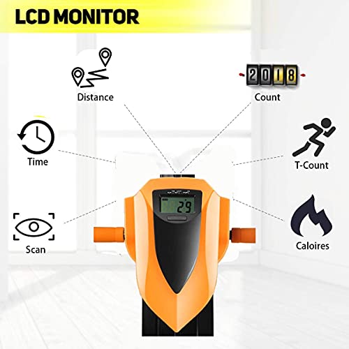 heka Vertical Climbing Machine for Home Workout, Vertical Climber for Home Gym Exercise, Fitness Stair Climber with LCD Monitor(Max Load 350lbs) - Thumbnail 6