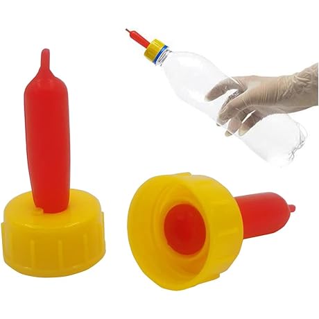 12-Pack Superior Pritchard Goat-Milk Bottle Nipples for Animal Nursing