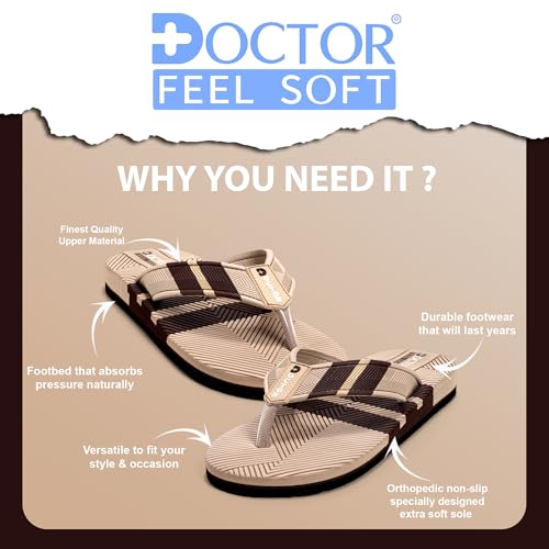 Image of Men Stylish Thong Slippers with Textured Anti-Slip Sole, Comfortable Cushioned Footbed, Lightweight Everyday Wear Slippers for Indoor and Outdoor Use