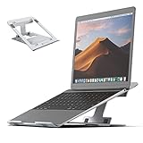 Laptop Ständer, NOVOO Laptopständer Faltbarer Höhenverstellbar,4 Winkel, Ergonomisch Verstellbarer Notebook Ständer,Aluminium Laptop Halter für MacBook Pro Air,XPS,Chromebook und 11-17 Zoll Laptops