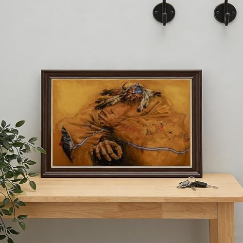 Impression d'inspiration amérindienne grand format vintage - 7