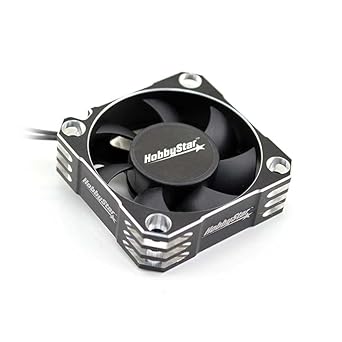 HobbyStar Turbo-Ventilator ESC Motor Fan 50x50mm 50mm Heatsink 8.5V Black & Silver